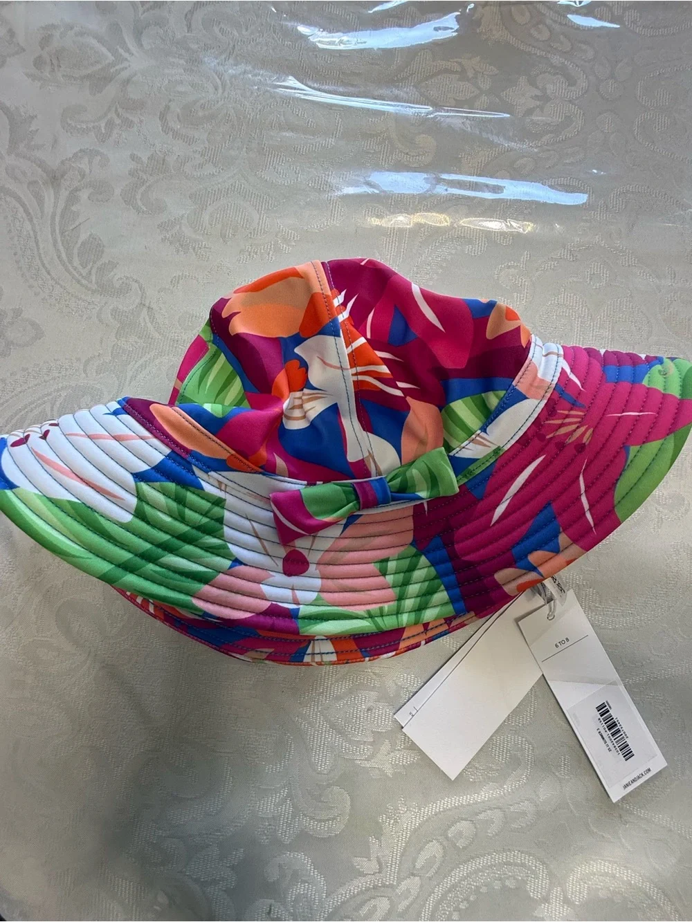 Janie and Jack brand Colorful Tropical Print Bucket Hat